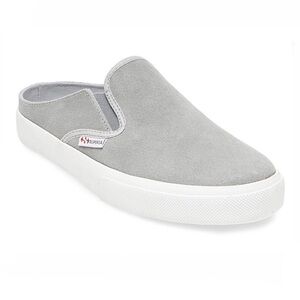 NWT - Superga 2388 Suew Grey Mules - Size 6